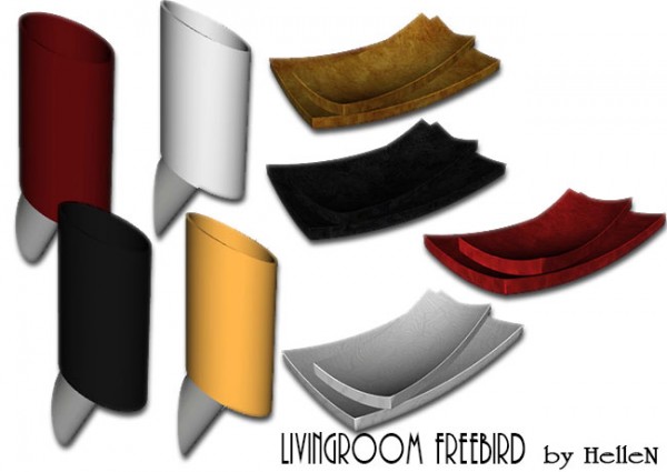  Sims Creativ: Livingroom Freebird by HelleN