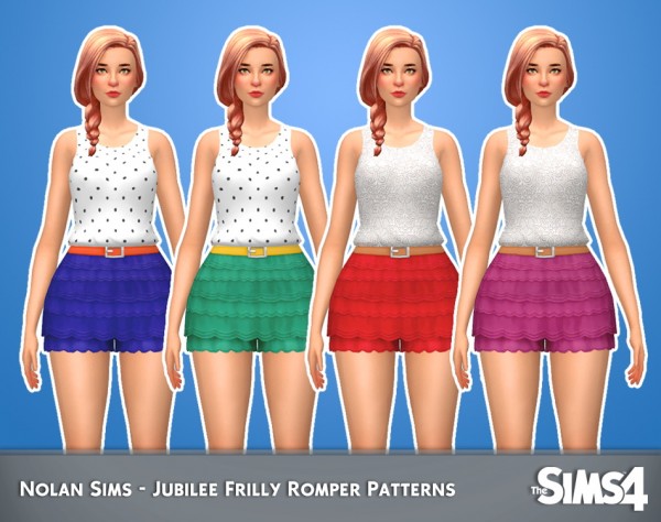  Simsworkshop: Jubilee Frilly Romper Patterns