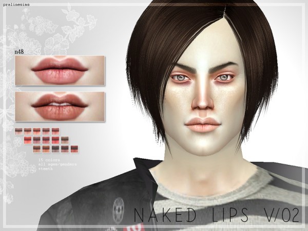  The Sims Resource: Naked Lips V02   N48 by Pralinesims