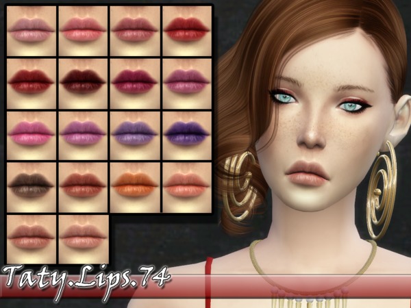  The Sims Resource: Lips 74 by Taty