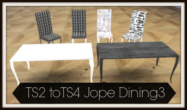  Dinha Gamer: Jope Dining 3 converted from TS2 to TS4