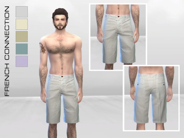  The Sims Resource: Peached Cotton Shorts by McLayneSims