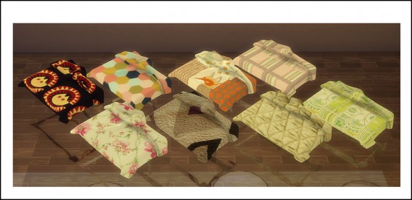  Sims 4 Designs: Terris Sanctuary Bedding Sets converted from TS2 to TS4