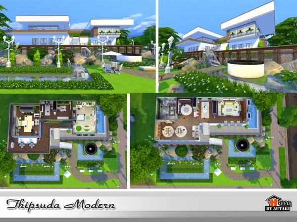  The Sims Resource: Thipsuda Modern house by Autaki