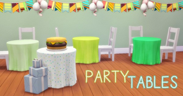  Hamburgercakes: Party Tables