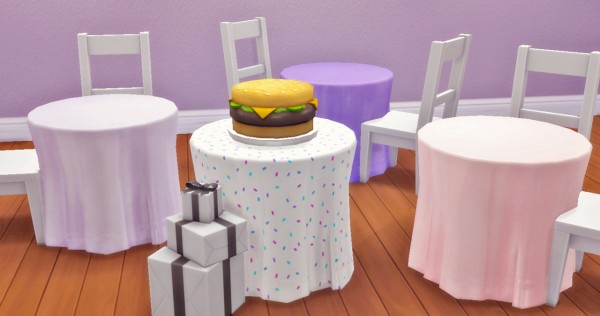 Hamburgercakes: Party Tables