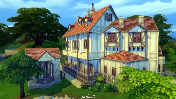 JarkaD Sims 4: Tudor II house