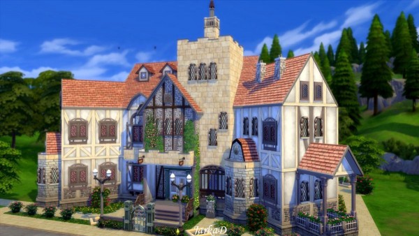  JarkaD Sims 4: Tudor II house