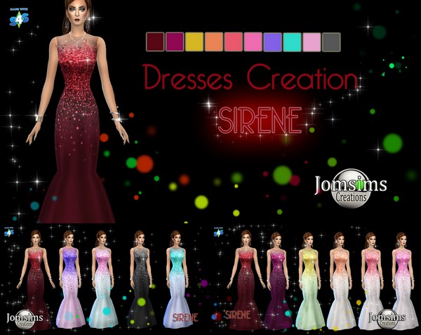  Khany Sims: Sirene dress by Jomsims