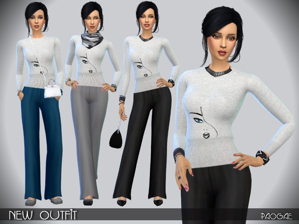  The Sims Resource: New Outfit by Paogae