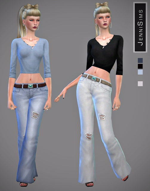  Jenni Sims: Sets Shirt & Jeans