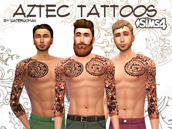 Akisima Sims Blog: Aztec tattoos