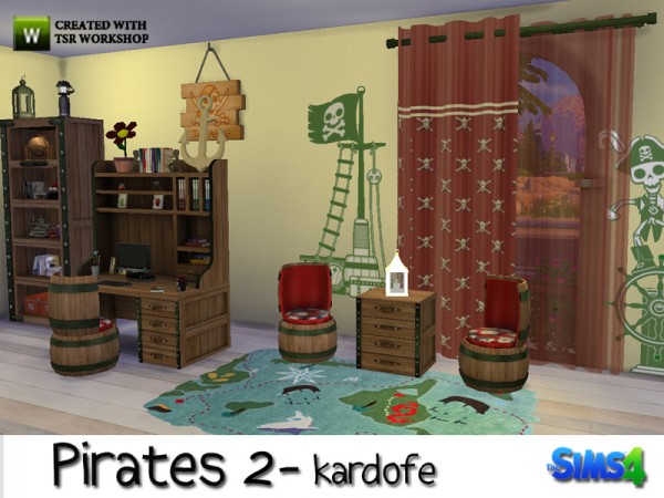  The Sims Resource: Pirates 2 bedroom by Kardofe