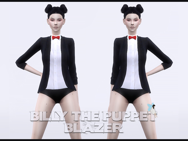  The Sims Resource: Billy the Puppet Blazer by Ms Blue