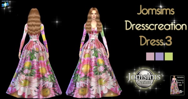  Jom Sims Creations: 3 Dress Creation