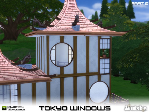  The Sims Resource: Tokyo Windows, doors and more by Mutske