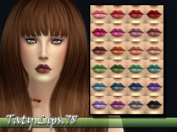  The Sims Resource: Lips 78 by Taty