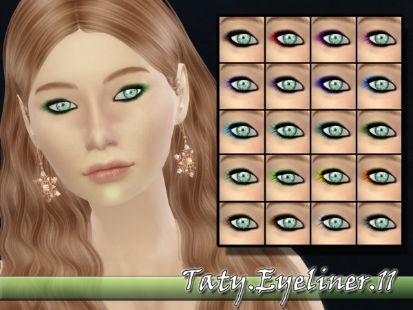  The Sims Resource: Eyeliner 11 by Taty