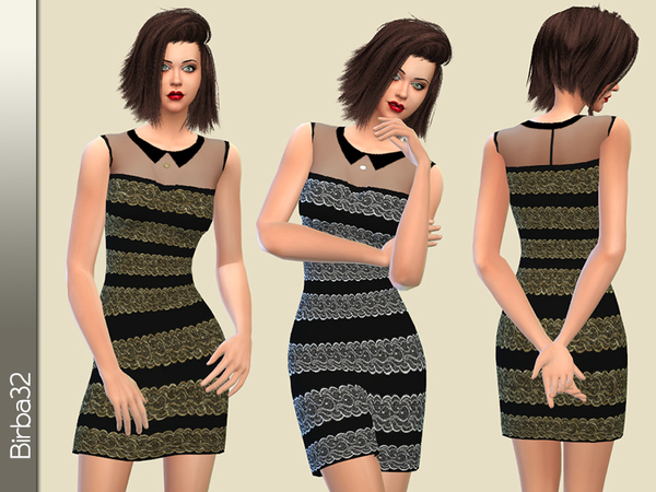  The Sims Resource: Silvia dress by Birba32