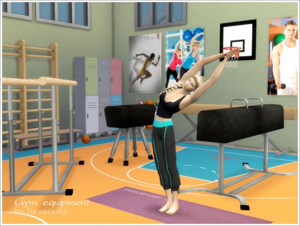 Sims by Severinka: Gym equipment set