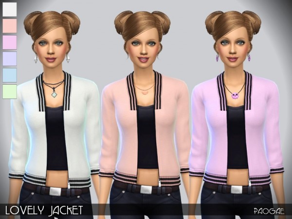  The Sims Resource: Lovely Jacket by Paogae