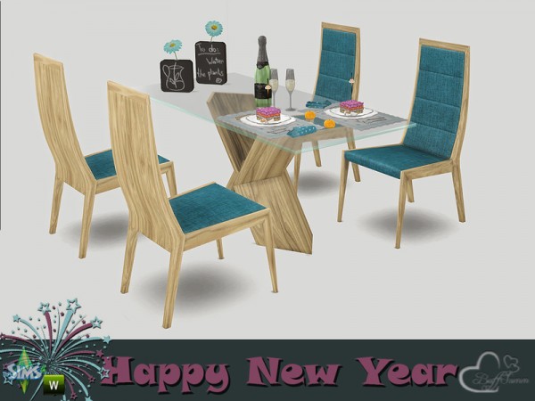  The Sims Resource: New Year 2016 Dining by BuffSumm