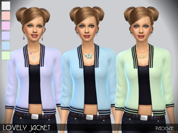  The Sims Resource: Lovely Jacket by Paogae