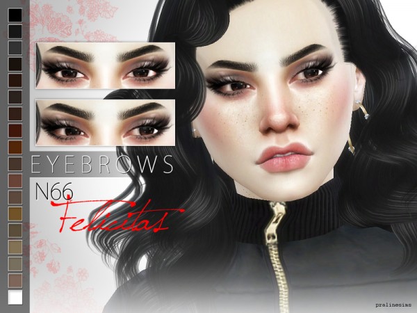  The Sims Resource: Eyebrow Bundle N08 by Pralinesims