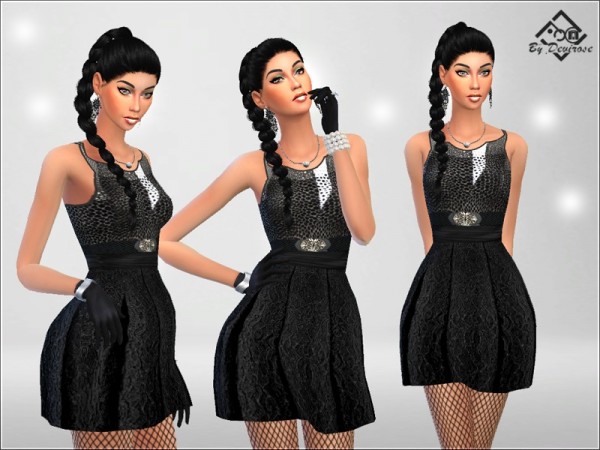  The Sims Resource: Sarah Dress by Devirose