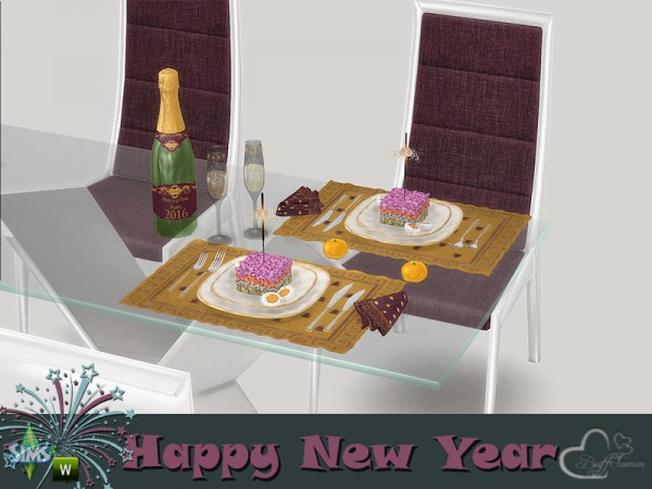  The Sims Resource: New Year 2016 Dining by BuffSumm