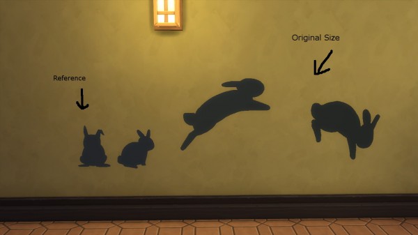  Sims4ccbyhina: Smaller Jumping Bunnies Stencil Override