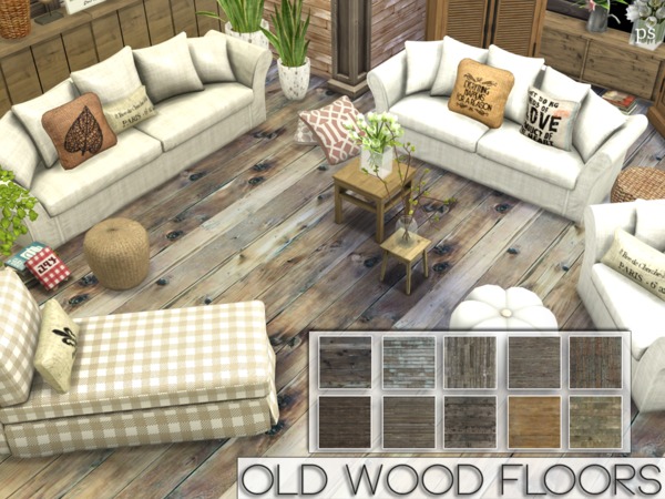  The Sims Resource: Old Wood Floors by Pralinesims