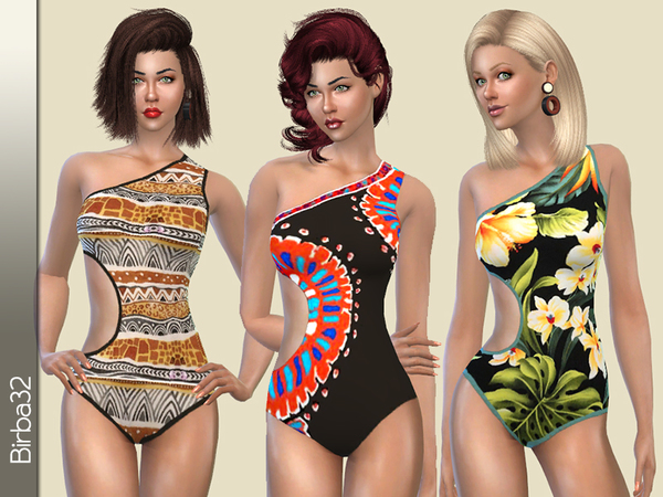  The Sims Resource: Ethnic Swimsuite by Birba32