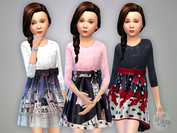  The Sims Resource: Winter Dress by lillka
