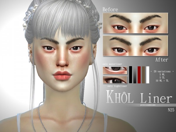  The Sims Resource: Khol Liner Kit | N25 by Pralinesims