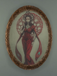  Sims4ccbyhina: Oval Painting Frame