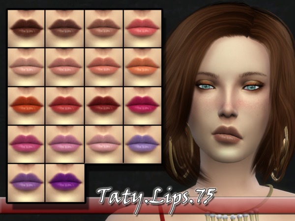 The Sims Resource: Lips 75 by Taty