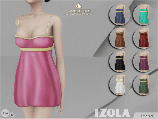  The Sims Resource: Madlen Izola Dress by MJ95