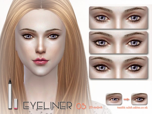  The Sims Resource: Eyeliner 05 by S Club
