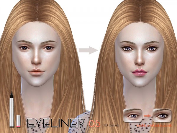  The Sims Resource: Eyeliner 05 by S Club