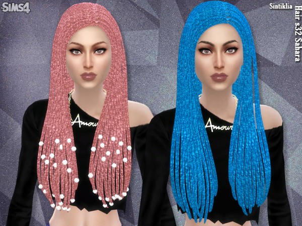  The Sims Resource: Sintiklia   Hair s32 Sahara