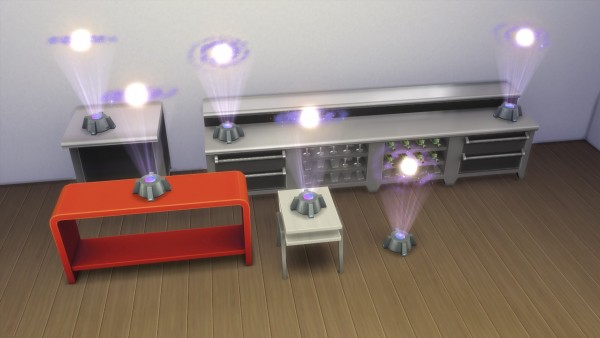  Mod The Sims: Portable Galaxy Lightshow can now be placed on surfaces by coolspear1
