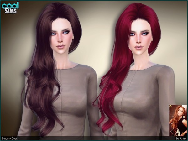 The Sims Resource: Anto  Dynasty Hairstyle