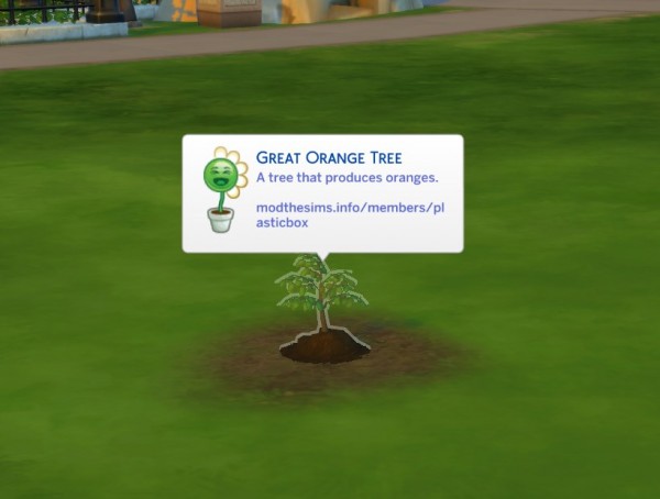  Mod The Sims: Harvestable Orange Tree by plasticbox
