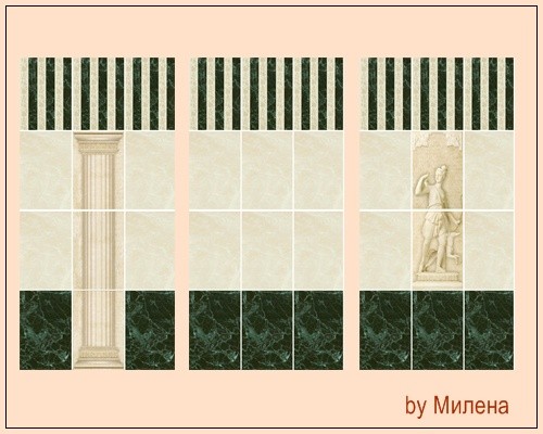  Sims 3 by Mulena: Classic ceramic tiles