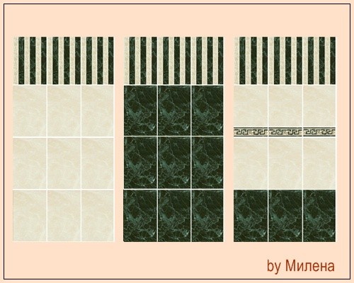  Sims 3 by Mulena: Classic ceramic tiles