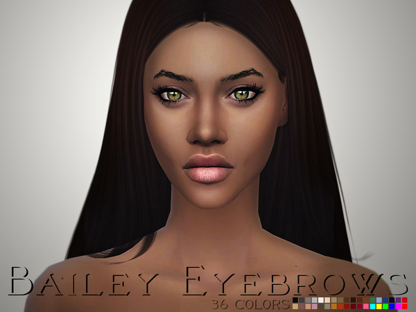  The Sims Resource: Bailey Eyebrows by Ms Blue