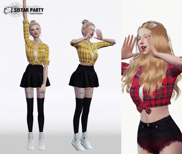  Flower Chamber: Sistar party poses set