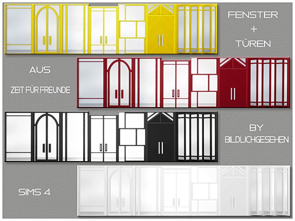 Akisima Sims Blog: Windows and Doors from Time for friends