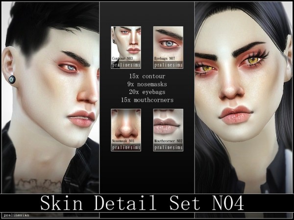  The Sims Resource: Skin Detail Kit N04 by Pralinesims